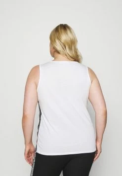 MICHAEL Michael Kors LOGO TAPE TANK - Top - White -MICHAEL Michael Kors shop 0092359d8b7b4806ac377f770054edcd