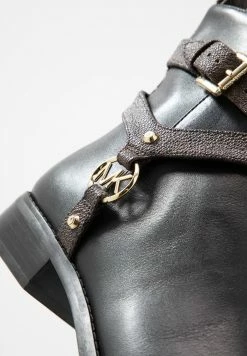 MICHAEL Michael Kors PRESTON FLAT BOOTIE - Classic Ankle Boots - Black/brown -MICHAEL Michael Kors shop 0118f0033f2047be9aac4ca331a67eef