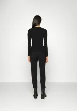 MICHAEL Michael Kors PONTE CROP PANT SLITS - Trousers - Black -MICHAEL Michael Kors shop 02957da1580f41ad8e82350e7bccd948