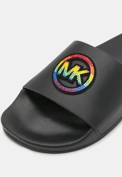 MICHAEL Michael Kors GILMORE SLIDE - Mules - Black -MICHAEL Michael Kors shop 02ce06a0573845fe9d9ba3446443922a