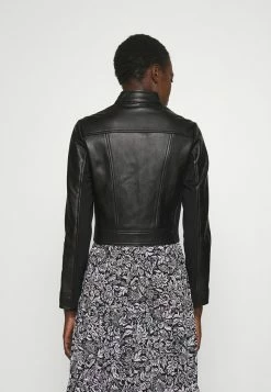 MICHAEL Michael Kors PONTI COMBO - Leather Jacket - Black 10 MICHAEL Michael Kors PONTI COMBO - Leather Jacket - Black -MICHAEL Michael Kors shop 02d5c1fe97664a149293e56384e3d286