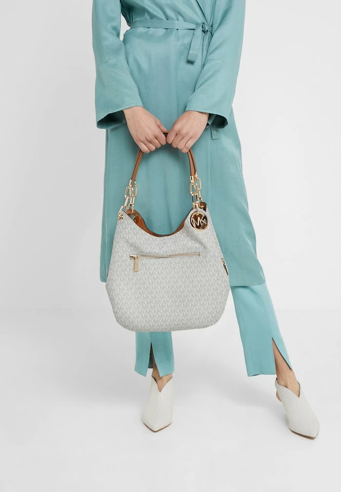 MICHAEL Michael Kors LILLIE CHAIN TOTE - Tote Bag - Vanilla/acrn 4 MICHAEL Michael Kors LILLIE CHAIN TOTE - Tote Bag - Vanilla/acrn - Image 2