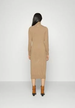 MICHAEL Michael Kors EASY SLIT MIDI - Day Dress - Cafe -MICHAEL Michael Kors shop 0416c24a35664dbaa74318c3c6ec869f