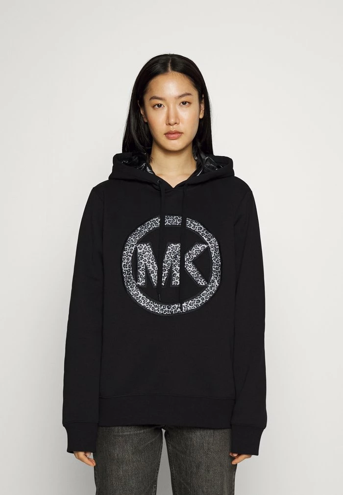 MICHAEL Michael Kors CHARM HOODIE - Sweatshirt - Black 3 MICHAEL Michael Kors CHARM HOODIE - Sweatshirt - Black