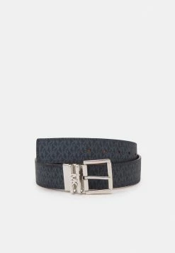 MICHAEL Michael Kors LOGO REVERSIBLE BELT - Belt - Navy