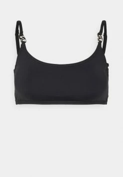 MICHAEL Michael Kors ICONIC SOLIDS BRALETTE - Bikini Top - Black -MICHAEL Michael Kors shop 0836faee4195401b9715cce1acf62e46