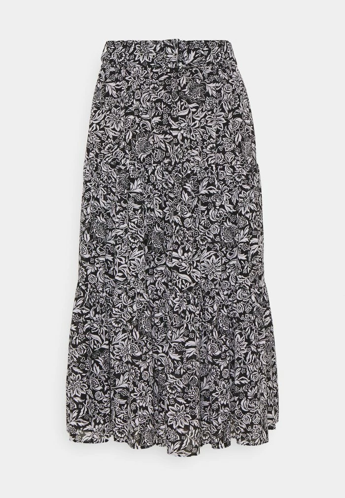 MICHAEL Michael Kors HIPPIE MIDI SKIRT - A-line Skirt - Black/white 6 MICHAEL Michael Kors HIPPIE MIDI SKIRT - A-line Skirt - Black/white - Image 4