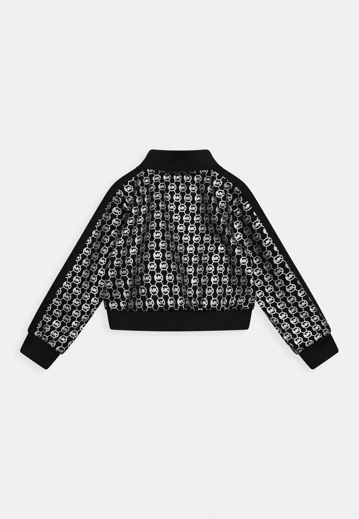 MICHAEL Michael Kors CARDIGAN ALL OVER - Zip-up Sweatshirt - Blackcharcoal Grey 4 MICHAEL Michael Kors CARDIGAN ALL OVER - Zip-up Sweatshirt - Blackcharcoal Grey - Image 2