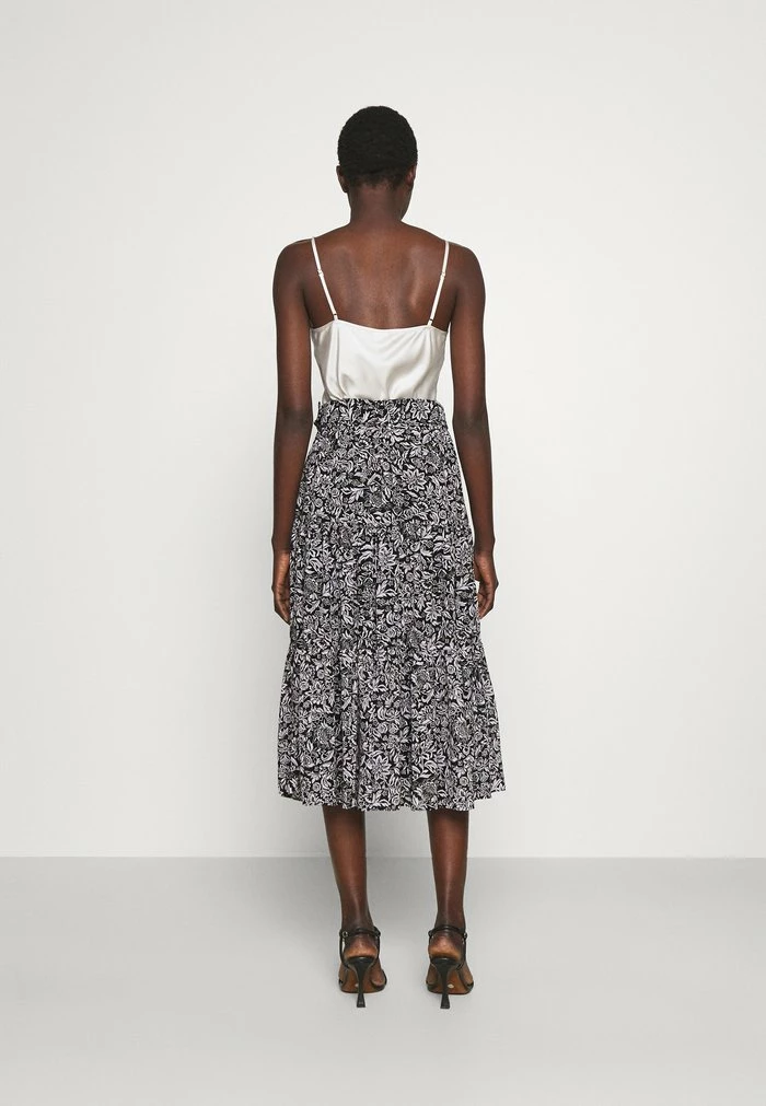 MICHAEL Michael Kors HIPPIE MIDI SKIRT - A-line Skirt - Black/white 5 MICHAEL Michael Kors HIPPIE MIDI SKIRT - A-line Skirt - Black/white - Image 3