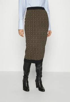 MICHAEL Michael Kors LOGO TIE PENCIL - Pencil Skirt - Husk