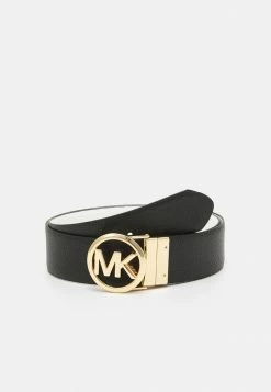 MICHAEL Michael Kors REVERSIBLE BELT - Belt - Optic White/black/gold-coloured -MICHAEL Michael Kors shop 0c784fb9371f49c496f3e729d3615957