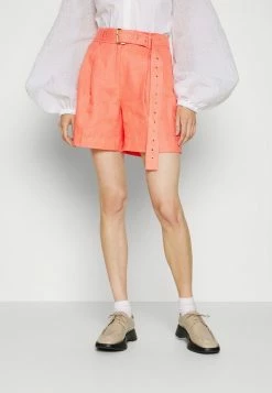 MICHAEL Michael Kors BELTED PLEATED SHORT - Shorts - Coral
