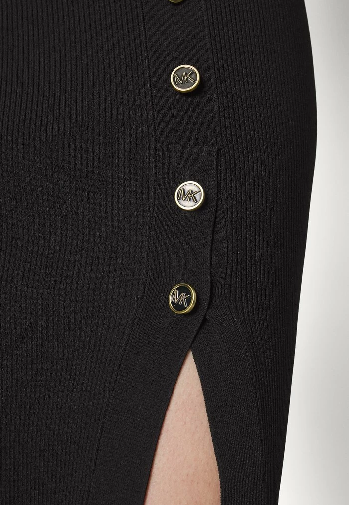 MICHAEL Michael Kors LOGO BUTTON PENCIL SKIRT - Pencil Skirt - Black 8 MICHAEL Michael Kors LOGO BUTTON PENCIL SKIRT - Pencil Skirt - Black - Image 6