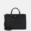 MICHAEL Michael Kors EVERLY SATCHEL - Handbag - Black -MICHAEL Michael Kors shop 11ee8865c3aa4730ad00b21680f0abd0