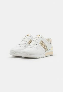 MICHAEL Michael Kors ALLIE WRAP TRAINER - Trainers - Optic White/gold -MICHAEL Michael Kors shop 1421ee19ad3f4df68062ce3474b9e4e8
