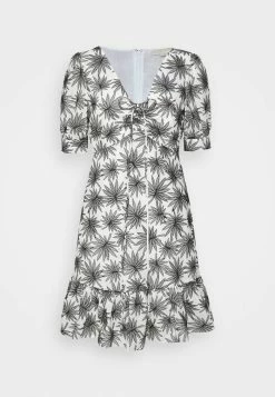 MICHAEL Michael Kors LAWN MINI DRESS - Day Dress - White/black -MICHAEL Michael Kors shop 153b8babfe0c45658d5211abfad6f664
