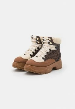 MICHAEL Michael Kors DUPREE HIKER BOOTIE - Platform Ankle Boots - Brown -MICHAEL Michael Kors shop 15f378bb433842868c7b3cc6f490b808