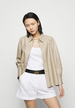 MICHAEL Michael Kors REVERSIBLE BELT - Belt - Black/luggage/gold-coloured