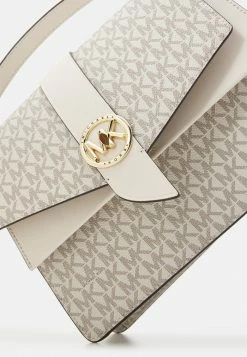 MICHAEL Michael Kors GREENWICH SATCHEL - Handbag - Van/cream -MICHAEL Michael Kors shop 171c5c8594be4cc0bbb99c4331446dd8