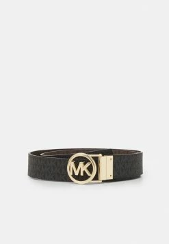 MICHAEL Michael Kors LOGO BELT - Belt - Brown/black/gold-coloured -MICHAEL Michael Kors shop 1834663f92c74e36833ded71f7135e25
