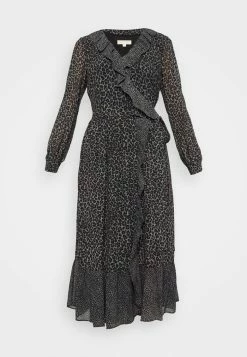 MICHAEL Michael Kors CHEETAH WRAP - Day Dress - Malachitegry -MICHAEL Michael Kors shop 1c341d3e088f4744b994580cda365282