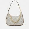 MICHAEL Michael Kors PIPER POUCHETTE - Handbag - Vanilla/acrn
