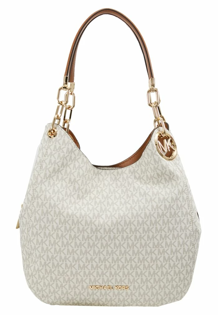 MICHAEL Michael Kors LILLIE CHAIN TOTE - Tote Bag - Vanilla/acrn 8 MICHAEL Michael Kors LILLIE CHAIN TOTE - Tote Bag - Vanilla/acrn - Image 6