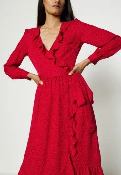 MICHAEL Michael Kors WRAP - Day Dress - Crimson -MICHAEL Michael Kors shop 1cee8f1816144b63b444dbe405f634e7