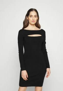 MICHAEL Michael Kors BOAT CUT OUT MINI - Jumper Dress - Black