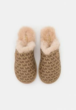 MICHAEL Michael Kors JANIS - Slippers - Beige/multicolor -MICHAEL Michael Kors shop 1f1d63a595a24b9b8f3de093a66ce659