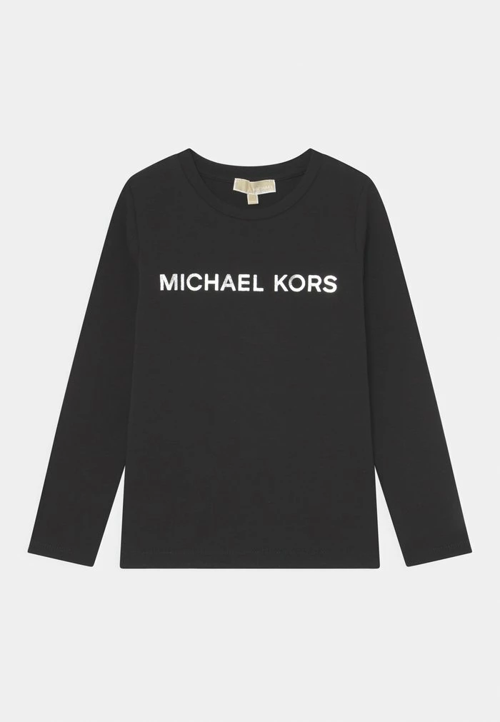 MICHAEL Michael Kors LONG SLEEVE - Long Sleeved Top - Black/silver 3 MICHAEL Michael Kors LONG SLEEVE - Long Sleeved Top - Black/silver