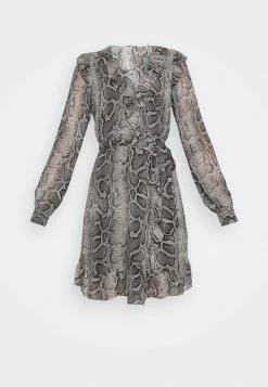 MICHAEL Michael Kors SNAKE WRAP DRESS - Day Dress - Malachite Grey -MICHAEL Michael Kors shop 1fa7474e5ec741288148fff5b3cdbbc7