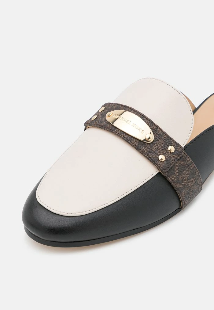 MICHAEL Michael Kors PLATE MULE - Mules - Black/light Cream 8 MICHAEL Michael Kors PLATE MULE - Mules - Black/light Cream - Image 6