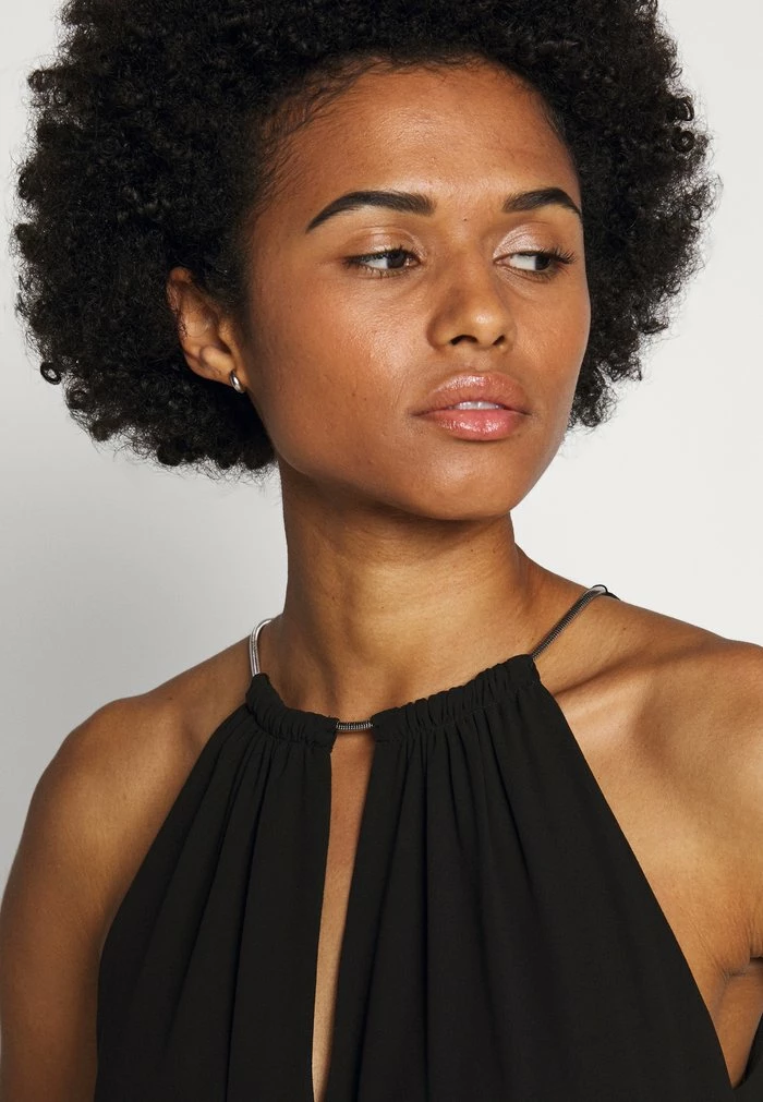 MICHAEL Michael Kors CHAIN NECK MIDI DRESS - Cocktail Dress / Party Dress - Black 6 MICHAEL Michael Kors CHAIN NECK MIDI DRESS - Cocktail Dress / Party Dress - Black - Image 4