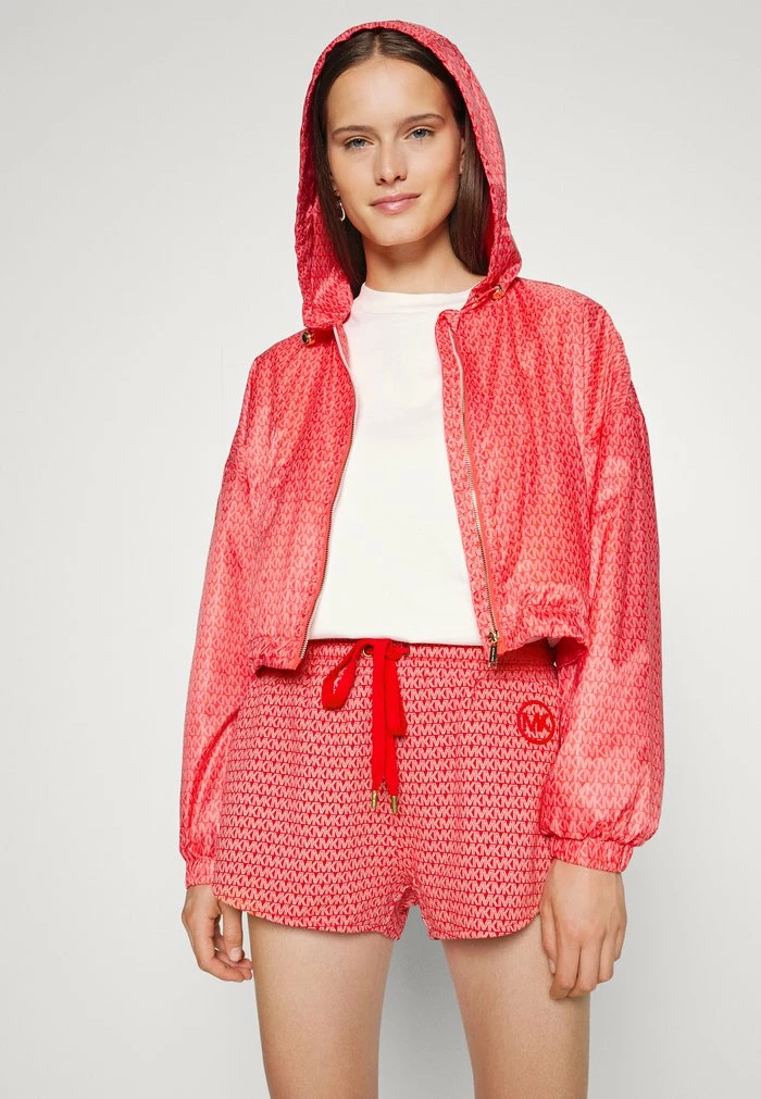 MICHAEL Michael Kors LOGO CROP - Bomber Jacket - Sangria 6 MICHAEL Michael Kors LOGO CROP - Bomber Jacket - Sangria - Image 4