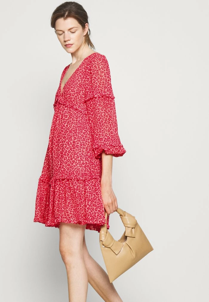 MICHAEL Michael Kors TENTY CHEETAH MINI DRESS - Day Dress - Blush Pink 6 MICHAEL Michael Kors TENTY CHEETAH MINI DRESS - Day Dress - Blush Pink - Image 4