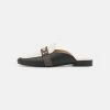 MICHAEL Michael Kors PLATE MULE - Mules - Black/light Cream