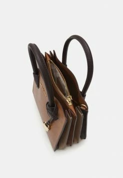 MICHAEL Michael Kors MERCER ACORDION MESSENGER - Handbag - Brown -MICHAEL Michael Kors shop 24be9bac30f941318c0f538024786652