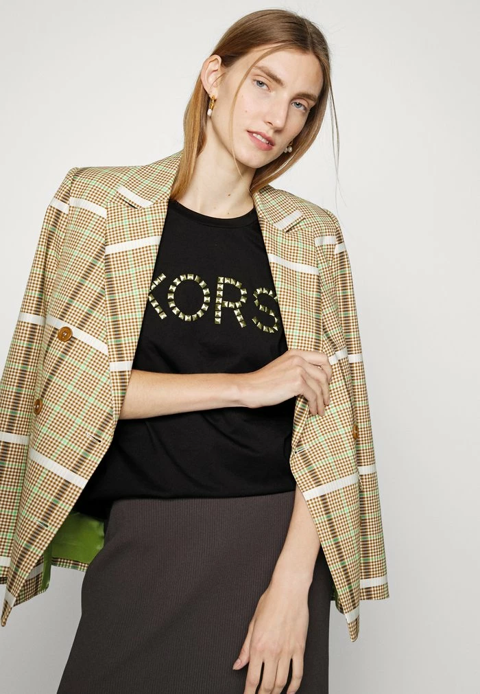 MICHAEL Michael Kors STUDDED KORS TEE - Top - Black 6 MICHAEL Michael Kors STUDDED KORS TEE - Top - Black - Image 4