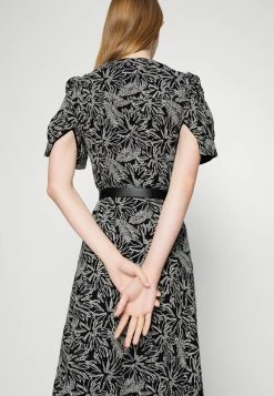 MICHAEL Michael Kors MIDI - Shirt Dress - Black/bone -MICHAEL Michael Kors shop 26ddf7c01fe848d4bac2981b747fb7d9