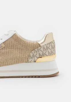 MICHAEL Michael Kors MONIQUE - Trainers - Pale Gold -MICHAEL Michael Kors shop 27f25aa237e54c59bc21949885555469