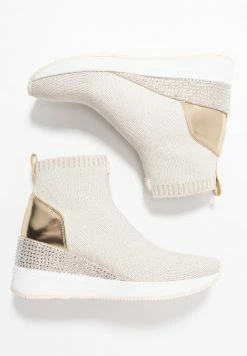 MICHAEL Michael Kors SKYLER - Ankle Boots - Ecru/gold -MICHAEL Michael Kors shop 283241e9eaf343acbd5477bdf3544c61
