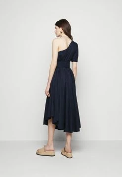MICHAEL Michael Kors ONE SHOULDER MIDI DRESS - Day Dress - Midnightblue -MICHAEL Michael Kors shop 283ff8424050441f825b10fbf496c2e0
