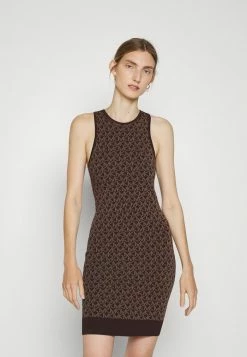 MICHAEL Michael Kors ECO BOLD LOGO - Day Dress - Chocolate