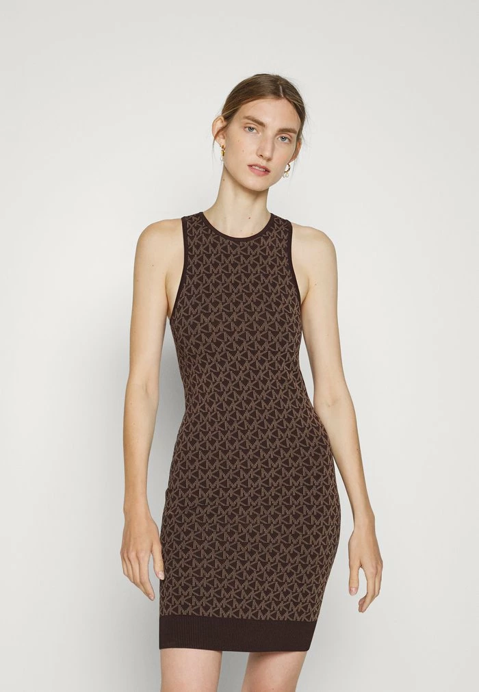 MICHAEL Michael Kors ECO BOLD LOGO - Day Dress - Chocolate 3 MICHAEL Michael Kors ECO BOLD LOGO - Day Dress - Chocolate