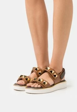 MICHAEL Michael Kors STARK - Platform Sandals - Luggage