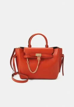 MICHAEL Michael Kors HAMILTON LEGACY BELTED SATCHEL - Handbag - Deep Orange