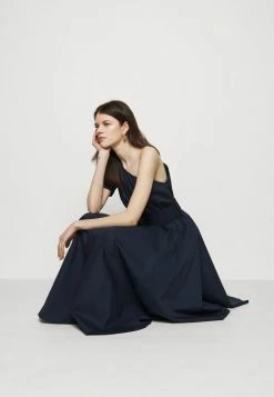 MICHAEL Michael Kors ONE SHOULDER MIDI DRESS - Day Dress - Midnightblue -MICHAEL Michael Kors shop 2b597fb3cb854abcb82cf04054f2b2ba