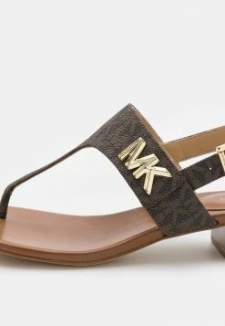 MICHAEL Michael Kors JILLY - T-bar Sandals - Brown/multi-coloured -MICHAEL Michael Kors shop 2c153c885f02498f8f02ad8789cb5da8