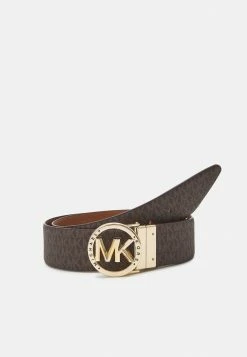 MICHAEL Michael Kors REVERSIBLE BELT - Belt - Luggage/brown/gold-coloured -MICHAEL Michael Kors shop 2c52f762817c45b4900f7139bd37cab4